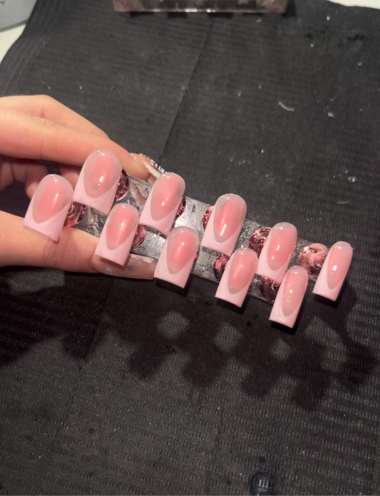 short pink french pressons